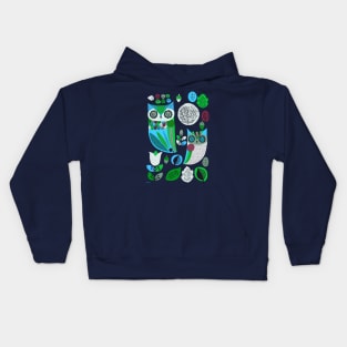 Midcentury Night Owls Kids Hoodie